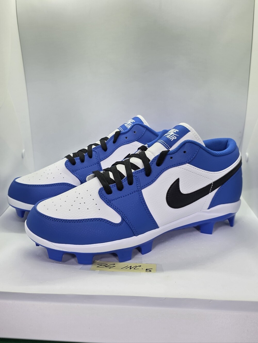 Nike Jordan 1 Retro MCS Low Game Royal Baseball Cleat Men's sz 12.5 / CJ8524-411